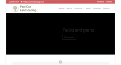 Desktop Screenshot of paulcoxlandscaping.co.uk
