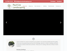 Tablet Screenshot of paulcoxlandscaping.co.uk